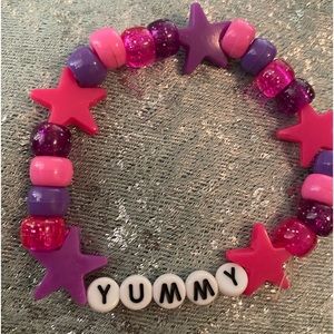 Kandi star beaded bracelet kawaii